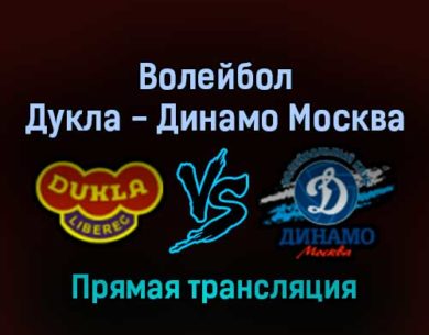 Волейбол Дукла — Динамо Москва 13 февраля 2022 года прямая трансляция