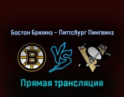 Бостон Брюинз — Питтсбург Пингвинз 16 апреля 2022 года прямая трансляция