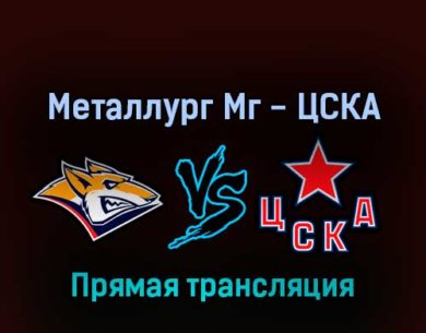 Металлург Мг — ЦСКА 26 апреля 2022 года прямая трансляция