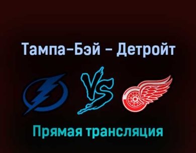 Тампа-Бэй Лайтнинг — Детройт Ред Уингз 20 апреля 2022 года прямая трансляция