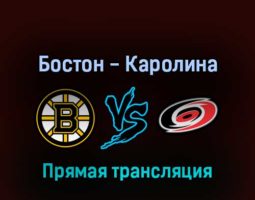 Бостон Брюинз — Каролина Харрикейнз 8 мая 2022 года прямая трансляция