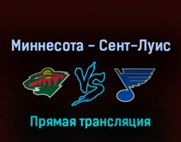 Миннесота Уайлд — Сент-Луис Блюз 3 мая 2022 года прямая трансляция