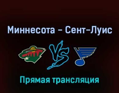 Миннесота Уайлд — Сент-Луис Блюз 5 мая 2022 года прямая трансляция