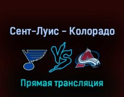 Сент-Луис Блюз — Колорадо Эвеланш 24 мая 2022 года прямая трансляция