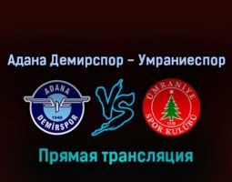 Адана Демирспор — Умраниеспор 27 августа 2022 года прямая трансляция