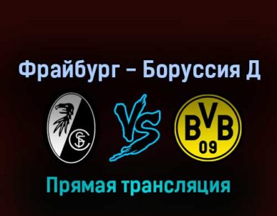 Фрайбург — Боруссия Д 12 августа 2022 года прямая трансляция