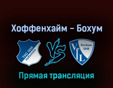 Хоффенхайм — Бохум 13 августа 2022 года прямая трансляция