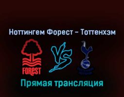 Ноттингем Форест — Тоттенхэм Хотспур 28 августа 2022 года прямая трансляция