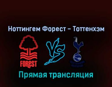Ноттингем Форест — Тоттенхэм Хотспур 28 августа 2022 года прямая трансляция
