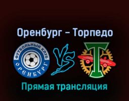 Оренбург — Торпедо 14 августа 2022 года прямая трансляция