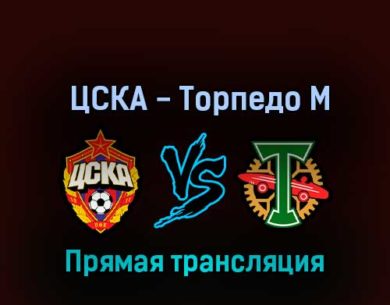 ЦСКА — Торпедо М 19 октября 2022 года прямая трансляция