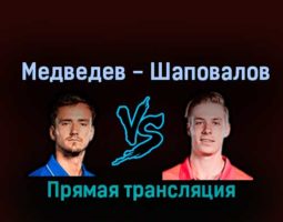 Даниил Медведев — Денис Шаповалов 30 октября 2022 года прямая трансляция