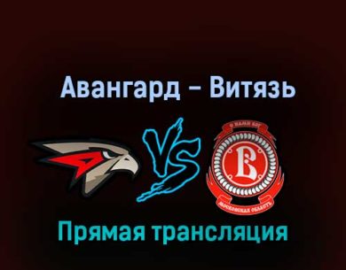 Авангард — Витязь 6 ноября 2022 года прямая трансляция