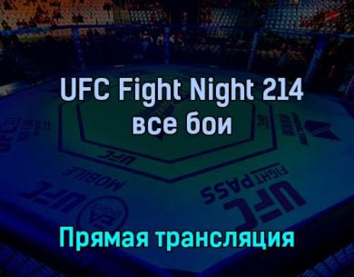 UFC Fight Night 214 все бои 5 ноября 2022 года прямая трансляция