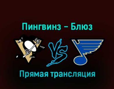 Питтсбург Пингвинз — Сент-Луис Блюз 4 декабря 2022 года прямая трансляция