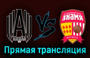 Амкал — Знамя 1 августа 2023 года прямая трансляция