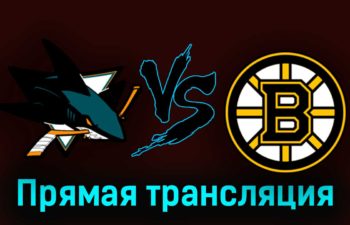 Сан-Хосе Шаркс — Бостон Брюинз 20 октября 2023 года прямая трансляция