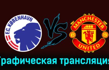 Копенгаген — Манчестер Юнайтед 8 ноября 2023 года графическая трансляция