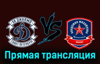 МХК Динамо СПб — АКМ-Юниор 20 ноября 2023 года прямая трансляция
