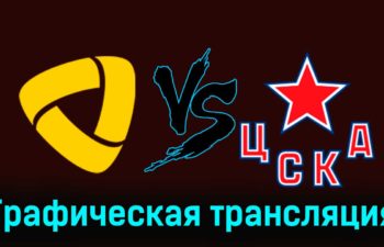 Северсталь — ЦСКА 22 ноября 2023 года графическая трансляция