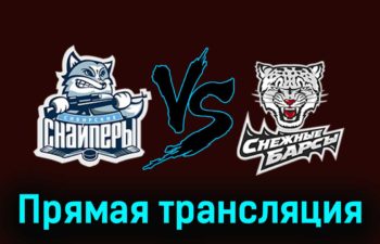 Сибирские Снайперы — Снежные Барсы 19 ноября 2023 года прямая трансляция