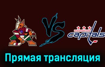 Аризона Койотс — Вашингтон Кэпиталз 5 декабря 2023 года прямая трансляция