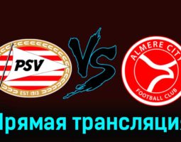 ПСВ Эйндховен — Алмере Сити 27 января 2024 года прямая трансляция