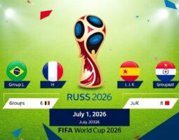 Победитель группы L — 3-е место группы E/H/I/J/K 1 июля 2026 года прямая трансляция — ЧМ 2026, 1/16 финала