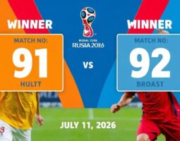 Победитель матча №91 — Победитель матча №92 11 июля 2026 года прямая трансляция — ЧМ 2026, 1/4 финала