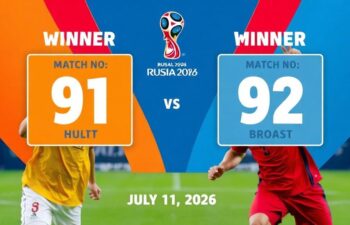 Победитель матча №91 — Победитель матча №92 11 июля 2026 года прямая трансляция — ЧМ 2026, 1/4 финала